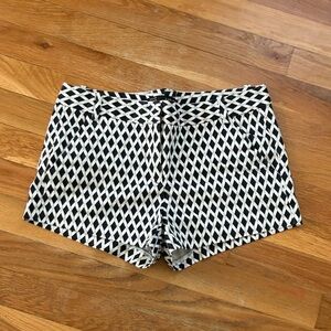 Zara Geometric Black & White Women's Shorts